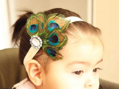 Peacock Feather Headband Tutorial