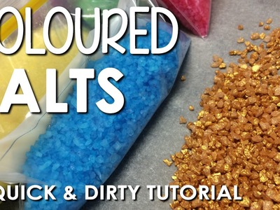 Quick & Dirty Tutorial: Coloured Salts for Decorating