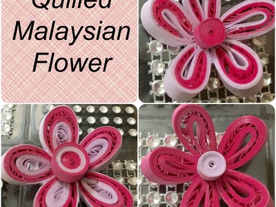 Quilling Malaysian Flower tutorial - 3 Different Variations #8