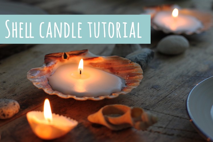 Sea shell candle, how to make tutorial