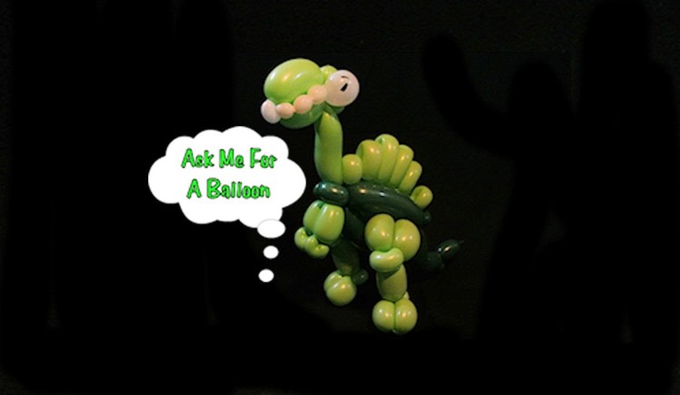 T-Rex Dinosaur Balloon Animal - Balloon Twisting Tutorial