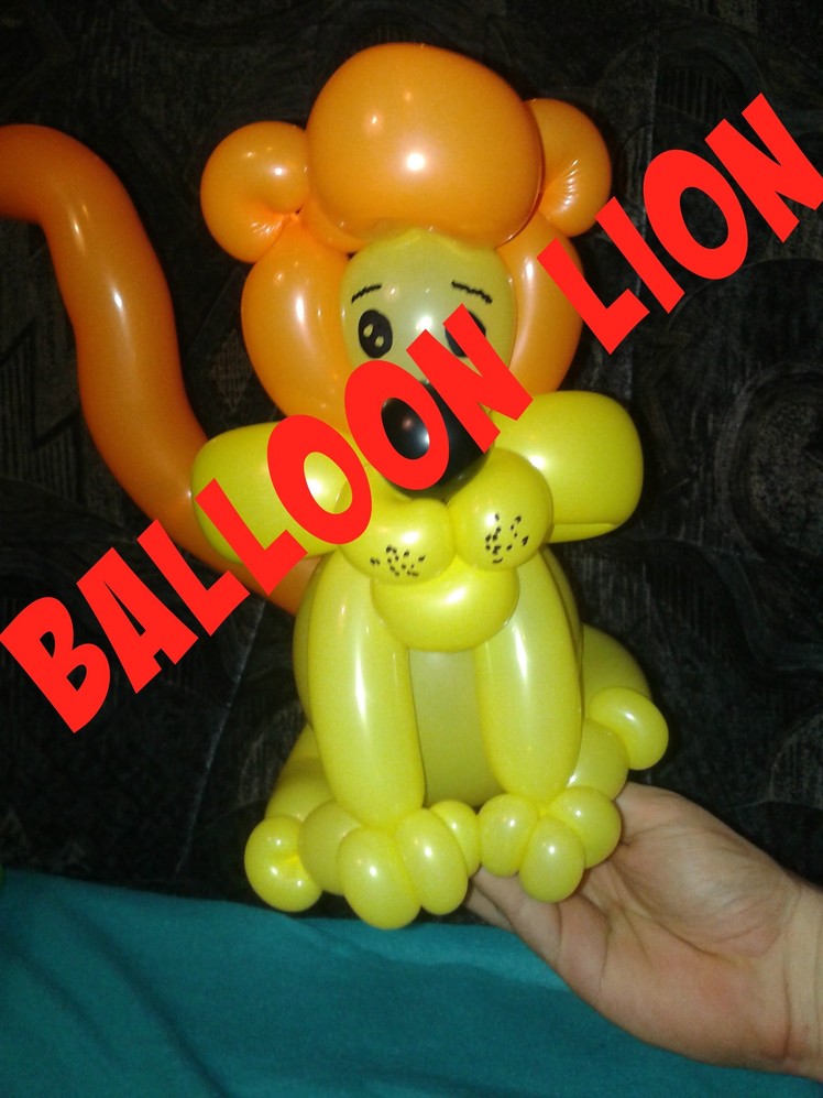 Twisted Balloon Lion - Balloon twisting tutorial 1.