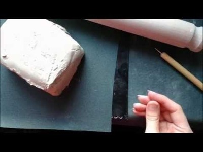 Ceramic tutorial - The Subtraction technique, part 1: Transferring the design on to the clay
