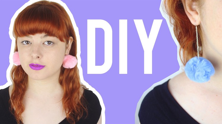 DIY Pom Pom Earrings | Make Thrift Buy #31