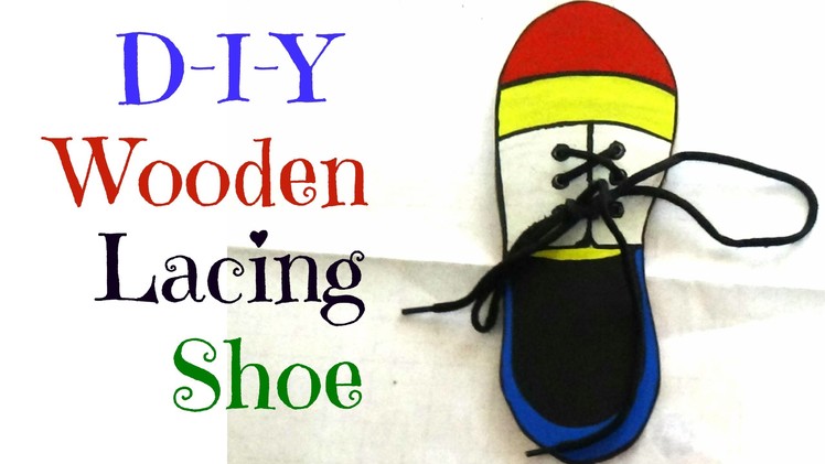 DIY Wooden Lacing Shoe