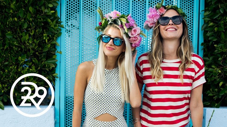 Evelina Makes DIY Flower Crowns In Downtown Los Angeles