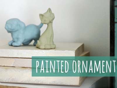 Give you figurines a makeover, painted ornaments tutorial