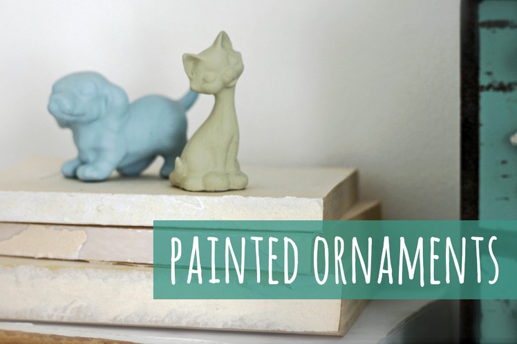 Give you figurines a makeover, painted ornaments tutorial