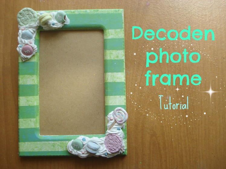 How to Decoden a Photo frame tutorial