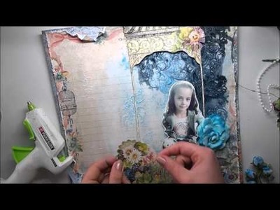Mixed Media background TUTORIAL 'Fall Memories' for My Creative Scrapbook