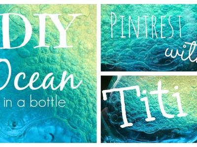 Ocean in a bottle DIY
