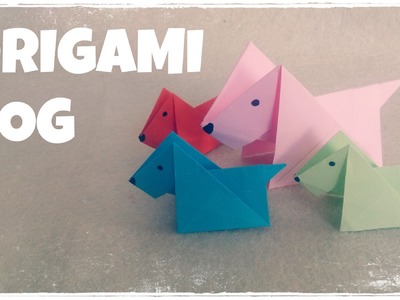 Origami for Kids - Origami Dog Tutorial (Very Easy)
