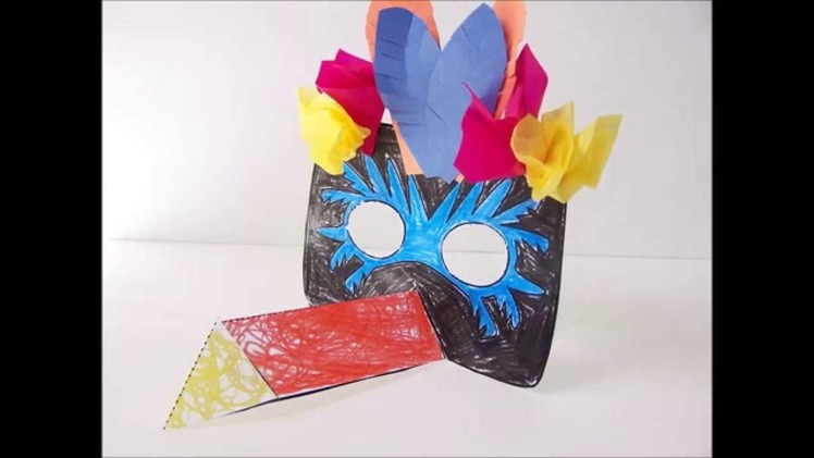 Printable Papercraft Toucan Mask Tutorial