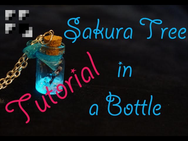 Sakura Tree in a Bottle Charm Tutorial