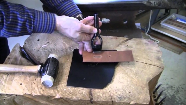 Sewing Tutorial   How To Punch Holes In Leather HD