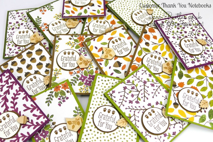 Stampin' Up! September Thank You Gift Notebooks Tutorial