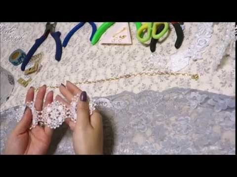 Tutorial of Handmade lace necklace