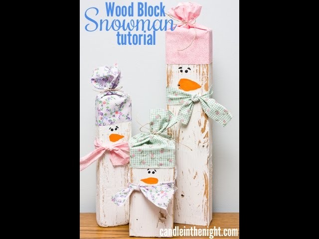 Wood Block Snowmen: A step by step tutorial Part 2