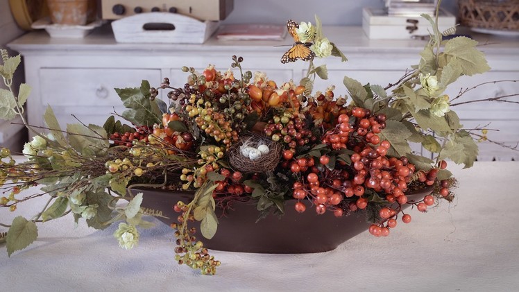 Autumn Berry Table Arrangement Floristry Tutorial