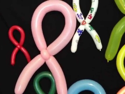 Awareness Ribbons Balloon Tutorial (Breast Cancer, Autism, Equal Rights, More)