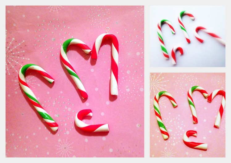Candy Cane Charms Tutorial
