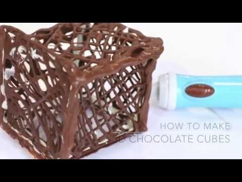 Chocolate Pen Tutorial | How to make a 3D Chocolate Cube