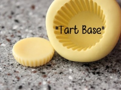 Cold Porcelain Tutorial: "Tart Base"