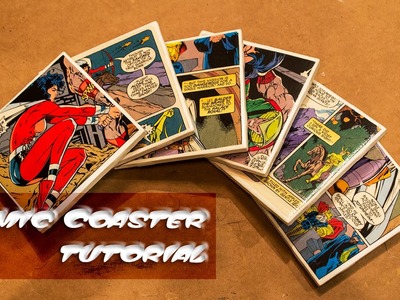 Comic Coasters Tutorial! Last Minute Holiday Gift Ideas