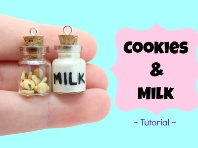 Cookies and Milk ♥ Bottle Charms Tutorial! | Kawaii Polymer Clay