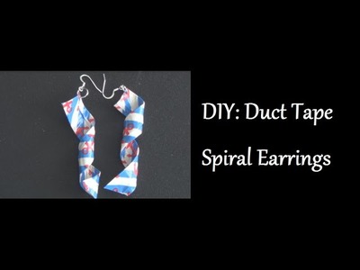 DIY: Duct Tape Spiral Earrings