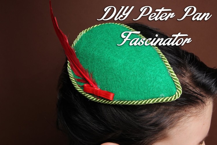 DIY Peter Pan fascinator hat