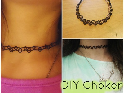 DIY Tattoo Choker Necklace