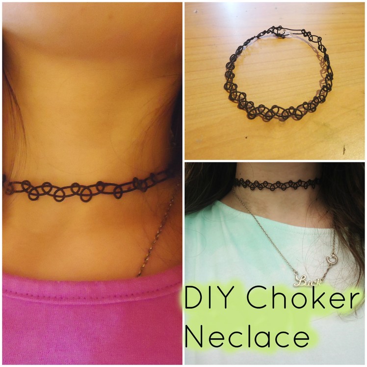 DIY Tattoo Choker Necklace