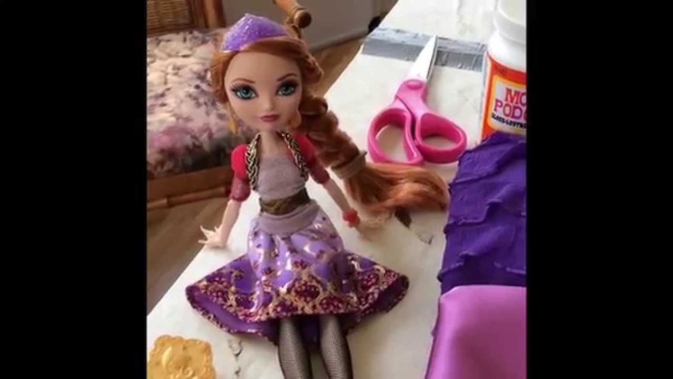 Ever After High Holly O'Hair Bed Tutorial