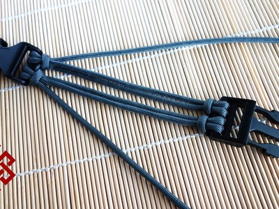 Four Strand Core Double Cow's Hitch Buckle Tutorial