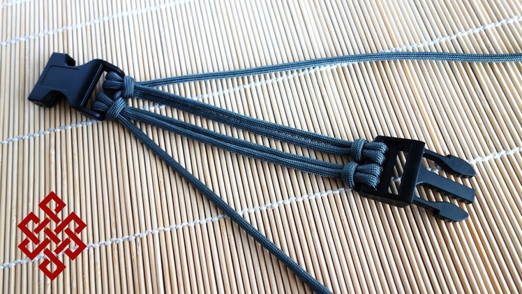 Four Strand Core Double Cow's Hitch Buckle Tutorial