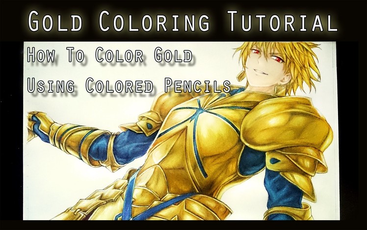 Gold Coloring Tutorial [using color pencils]