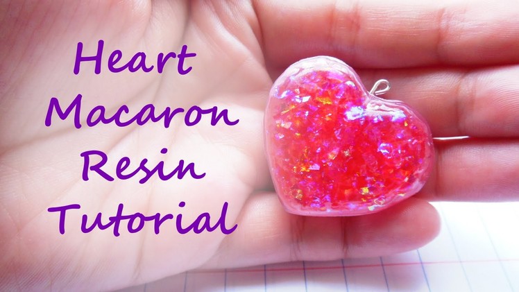 Heart Macaron Resin Tutorial