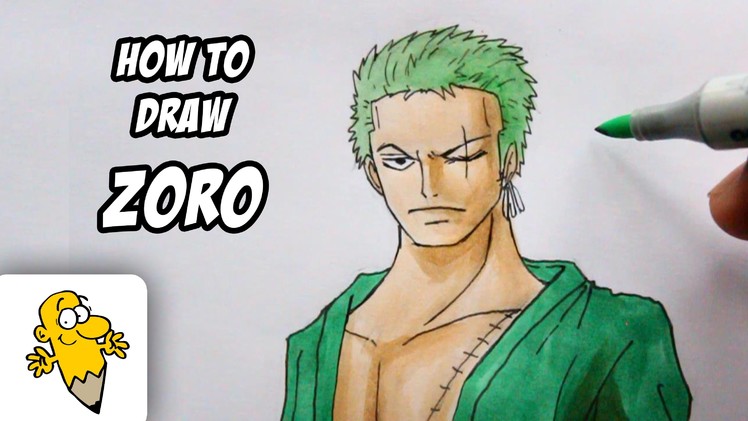 How to draw Roronoa Zoro [New World] One Piece drawing tutorial
