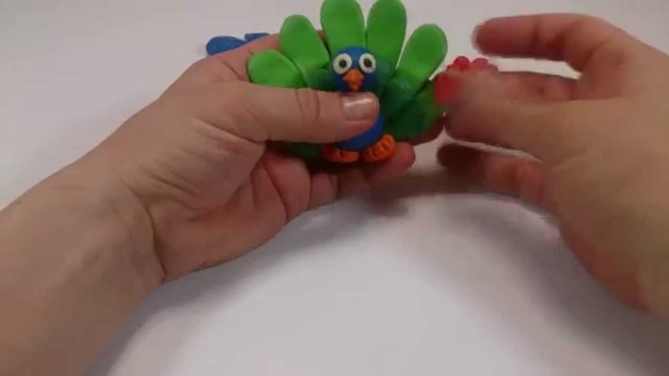 How To Make Peacock With Play Doh Tutorial Video