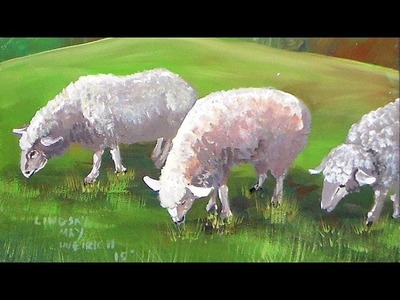 How to Paint Sheep in Acrylics Beginner Real-Time Tutorial