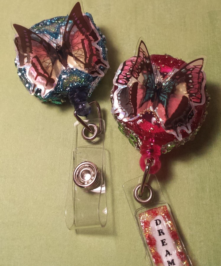 ID Badge Holder Tutorial #5: 3-D Butterfly