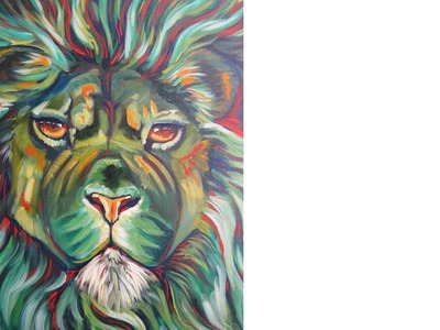Lion | Acrylic painting wildlife tutorial | The Art Sherpa