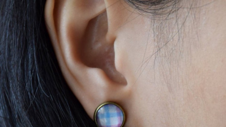 Make Cute Checkered Stud Earrings - DIY Style - Guidecentral