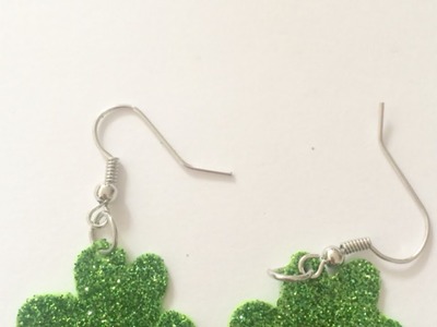 Make Glitter Shamrock Earrings - DIY Style - Guidecentral