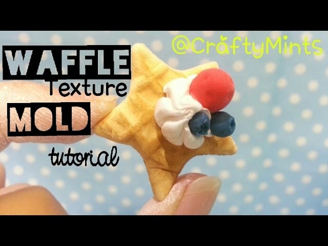 Miniature waffle mold tutorial using AIR DRY CLAY {Clay||CraftyMints}