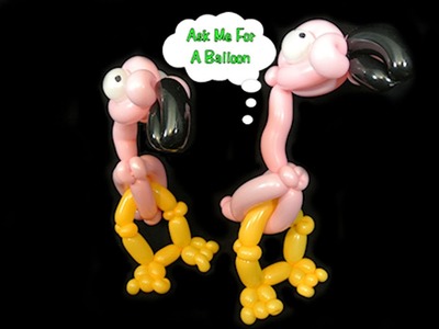 Pink Flamingo Balloon - Balloon Animal Tutorial