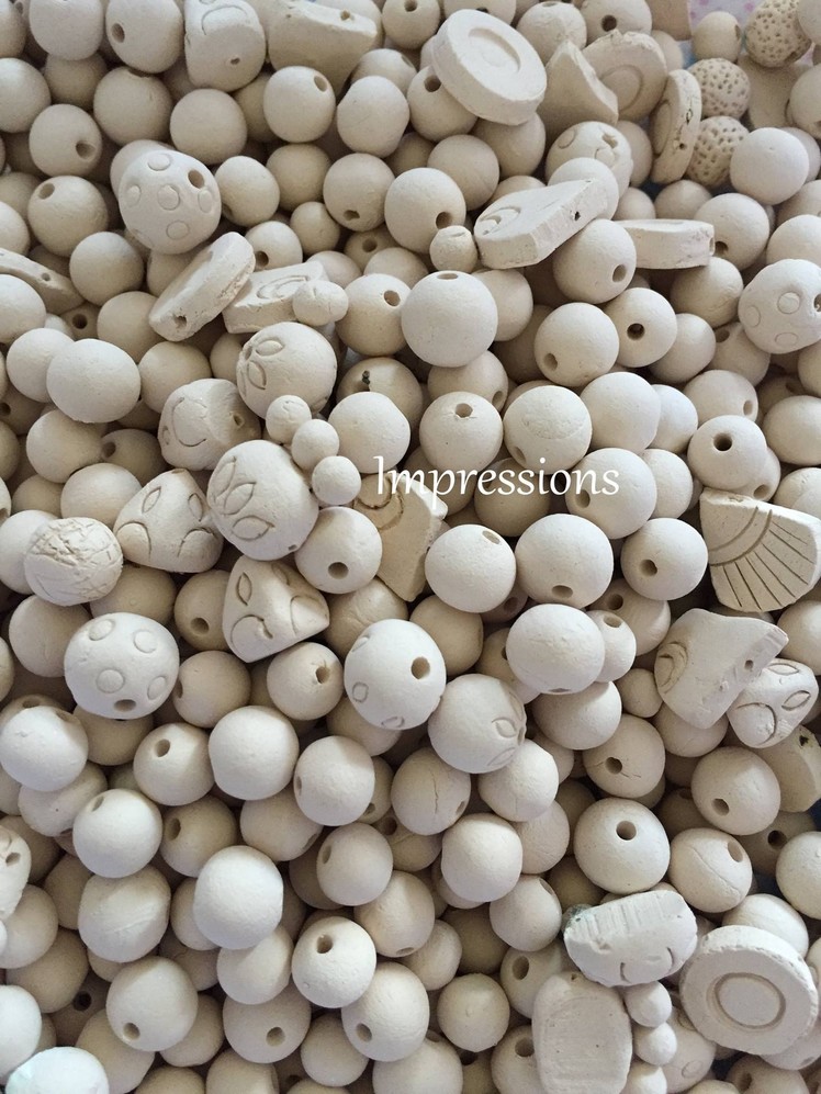 Tutorial: How to make different types Terracotta jewelry beads. Clay beads