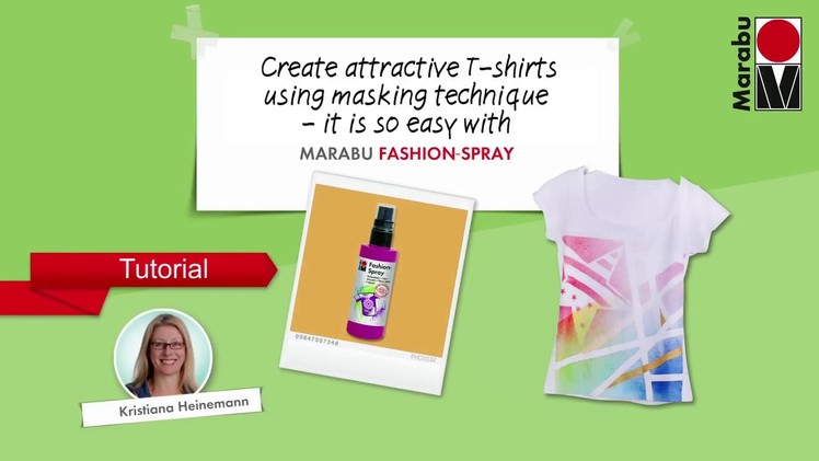 Tutorial "MASKING TECHNIQUE" by Marabu Fashion (English)