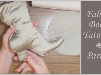 Vintage Style Fabric Boot Tutorial - Part 2